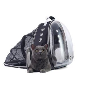 Cat -small pet traveling backpack see through holds up to 15lb